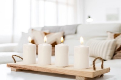 Bispol Aura sw40/60-011 Ecru świece wotywne - 4 sztuki