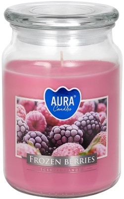 Bispol Aura snd99-314 Mrożone Jagody duża świeca zapachowa w słoju z wieczkiem 100h