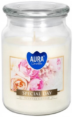 Bispol Aura snd99-288 Special Day duża świeca zapachowa w słoju z wieczkiem 100h