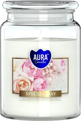 Bispol Aura snd99-288 Special Day duża świeca zapachowa w słoju z wieczkiem 100h