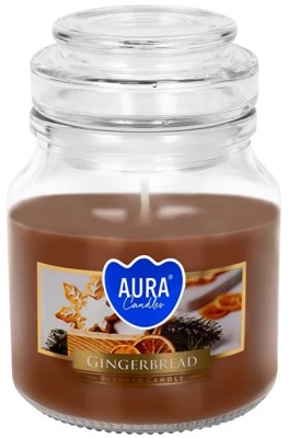 Bispol Aura snd71-346 Pierniczki świeca zapachowa w małym słoiku z wieczkiem 28H