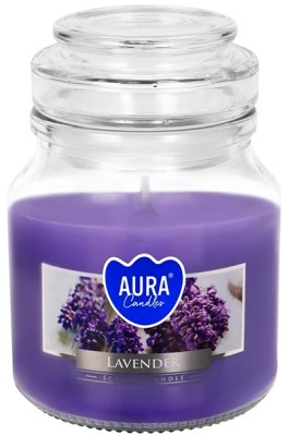 Bispol Aura snd71-79 Lawenda świeca zapachowa w małym słoiku z wieczkiem 28H