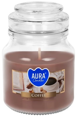 Bispol Aura snd71-89 Kawa świeca zapachowa w małym słoiku z wieczkiem 28H