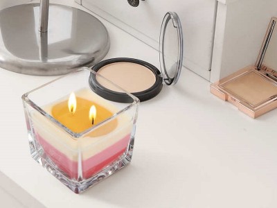 Bispol Aura snk80-380 PASSION trójkolorowa świeca zapachowa w szkle - 32H