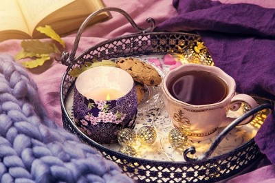 Bispol Aura sn71s-47 ORIENTAL świeca zapachowa w szkle z wzorem - 20h