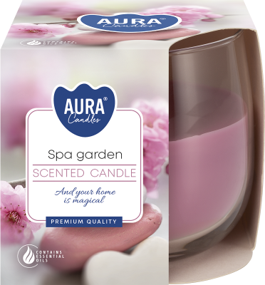 Bispol Aura sn71-254 OGRÓD SPA świeca zapachowa w szkle - 24h
