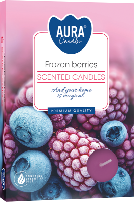 PODGRZEWACZE świeczki zapachowe Bispol p15-314 Aura MROŻONE JAGODY - 6 szt.