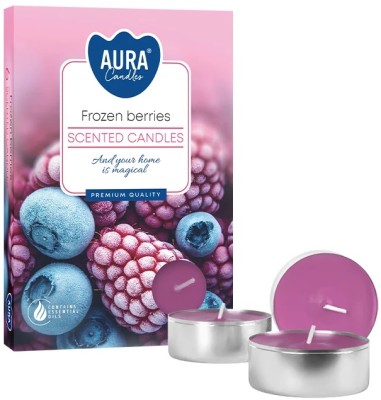 PODGRZEWACZE świeczki zapachowe Bispol p15-314 Aura MROŻONE JAGODY - 6 szt.