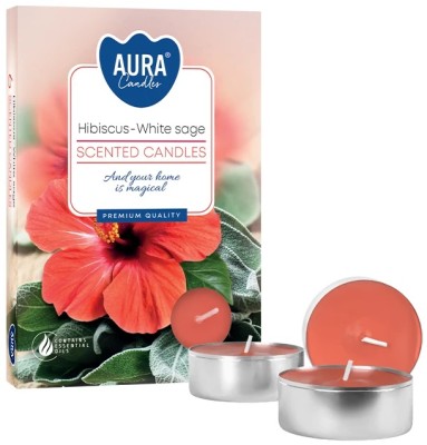 PODGRZEWACZE zapachowe Bispol p15-356 Aura HIBISKUS - BIAŁA SZAŁWIA / 6 szt