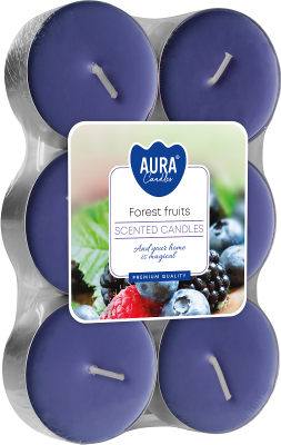 Podgrzewacze świeczki zapachowe MAXI p35-6-13 Aura OWOCE LEŚNE - 6 sztuk