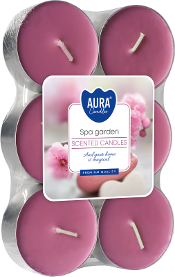 Podgrzewacze świeczki zapachowe MAXI p35-6-254 Aura OGRÓD SPA - 6 sztuk