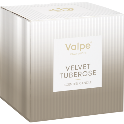 Bispol VC-002-462 Valpe AKSAMITNA TUBEROZA świeca zapachowa w prążkowanym szkle 50H