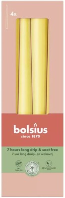 Bolsius SŁONECZNY ŻÓŁTY świeca stołowa szpica 245/24 - 4 sztuki