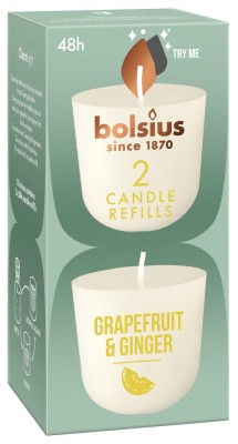 Bolsius CleanLight GREJPFRUT i IMBIR wkład zapachowy wymienny 24h - 2 sztuki