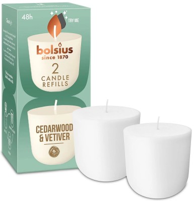 Bolsius CleanLight DRZEWO CEDROWE i WETIWERIA wkład zapachowy wymienny 24h - 2 sztuki