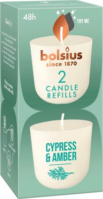 Bolsius CleanLight CYPRYS i AMBER wkład zapachowy wymienny 24h - 2 sztuki