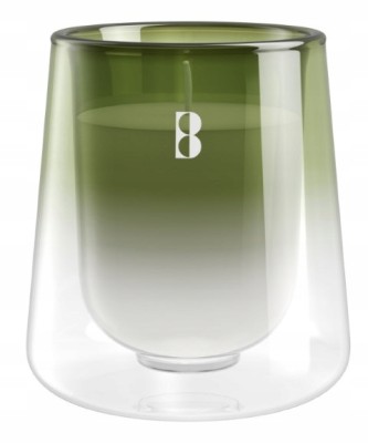 Bolsius CleanLight GARDENIA i FIGA zielony świecznik z wymienną wkładką zapachową