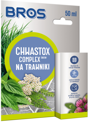 Bros Chwastox Complex 260 EW środek do zwalczania chwastów dwuliściennych na trawnikach 50ml