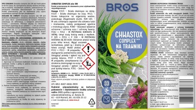Bros Chwastox Complex 260 EW środek do zwalczania chwastów dwuliściennych na trawnikach 20ml