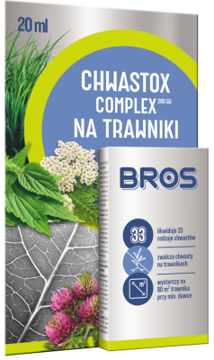 Bros Chwastox Complex 260 EW środek do zwalczania chwastów dwuliściennych na trawnikach 20ml