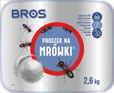 Bros proszek do zwalczania mrówek wiaderko 2,6kg