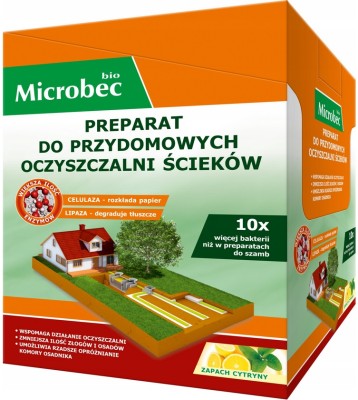 Bros Microbec Bio preparat do przydomowych oczyszczalni ścieków i szamb 35g x 18 sztuk