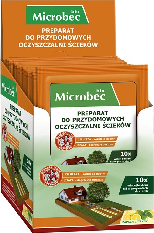 Bros Microbec Bio preparat do przydomowych oczyszczalni ścieków i szamb 35g x 18 sztuk