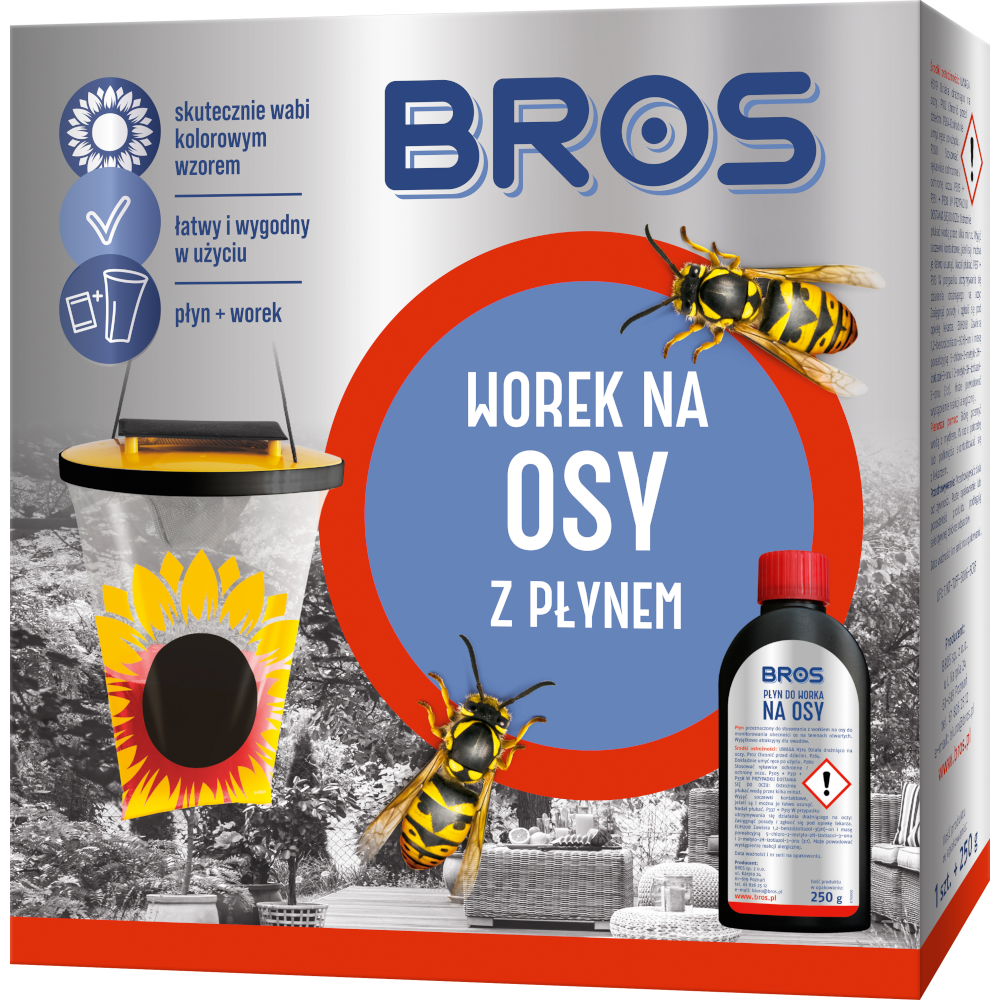 Bros worek na osy z płynem wabiącym 250g