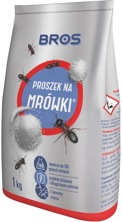 Bros proszek do zwalczania mrówek worek 1kg