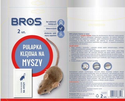Bros pułapka klejowa na myszy - 2 sztuki