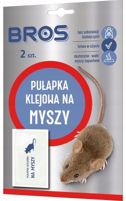 Bros pułapka klejowa na myszy - 2 sztuki