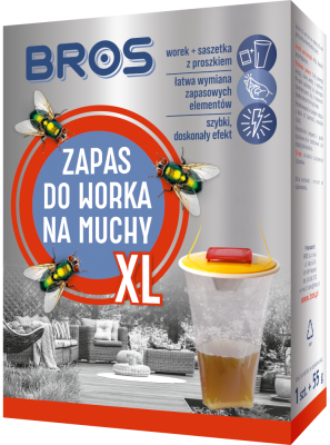 Bros zapasowy worek XL pułapka na muchy z przynętą