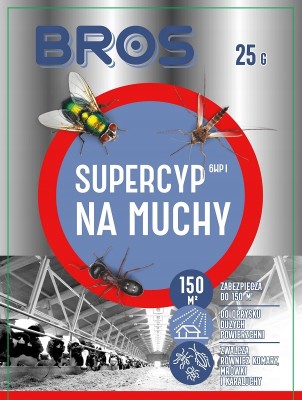 Bros Supercyp 6WP preparat do oprysku na muchy i komary 25g