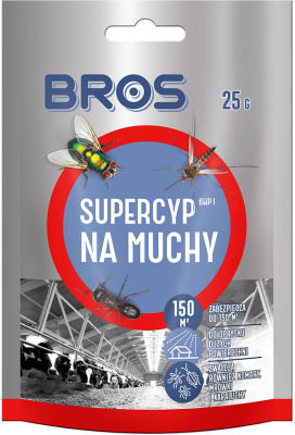 Bros Supercyp 6WP preparat do oprysku na muchy i komary 25g
