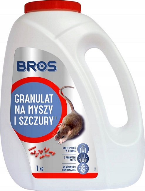Bros trutka w granulacie na myszy i szczury 1kg