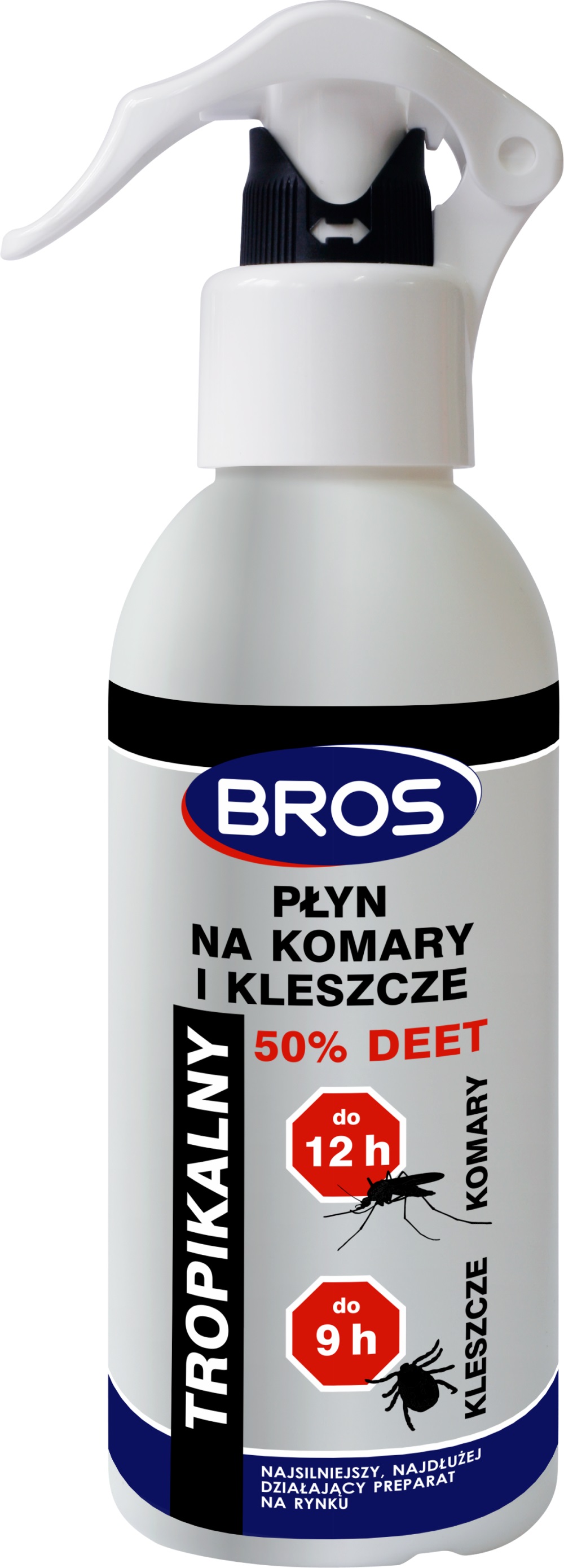 Bros środek przeciw komarom i kleszczom deet 50% płyn w rozpylaczu 130ml