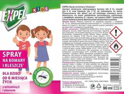 Expel Kids spray na komary 90ml