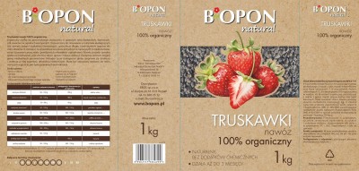 Bopon Natural nawóz 100% organiczny do truskawek BiOPON 1kg