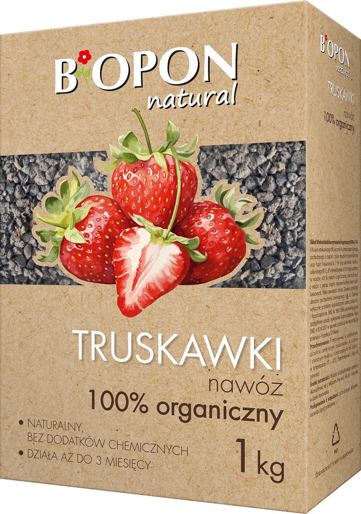 Bopon Natural nawóz 100% organiczny do truskawek BiOPON 1kg