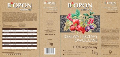 Bopon Natural nawóz 100% ograniczny do drzew i krzewów owcowych BiOPON 1kg