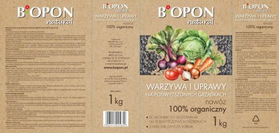 Bopon Natural nawóz 100% organiczny do warzyw BiOPON 1kg