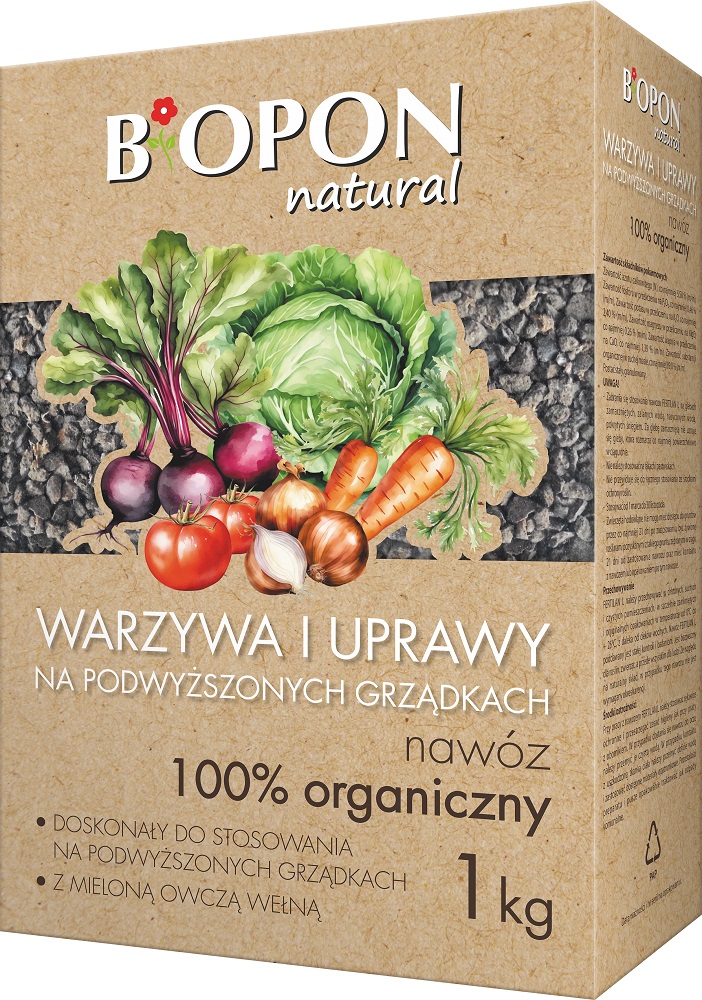 Bopon Natural nawóz 100% organiczny do warzyw BiOPON 1kg