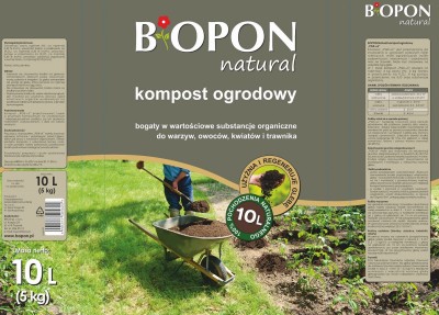 Bopon Natural kompost ogrodowy BiOPON 10L