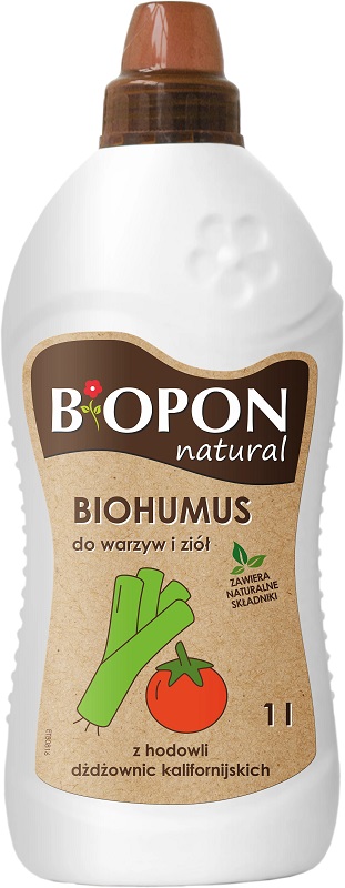 Bopon Biohumus wieloskładnikowy płynny nawóz organiczno mineralny do warzyw i ziół BiOPON 1l
