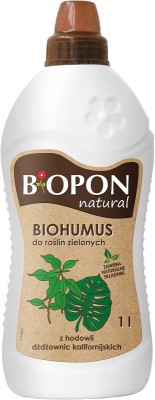 Bopon Biohumus wieloskładnikowy płynny nawóz organiczno mineralny do roślin zielonych BiOPON 1l