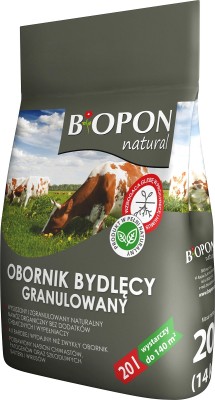 Bopon Natural Bydlęcy obornik granulowany BiOPON 20L