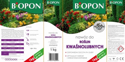 Bopon granulowany nawóz do roślin kwaśnolubnych BiOPON 1kg