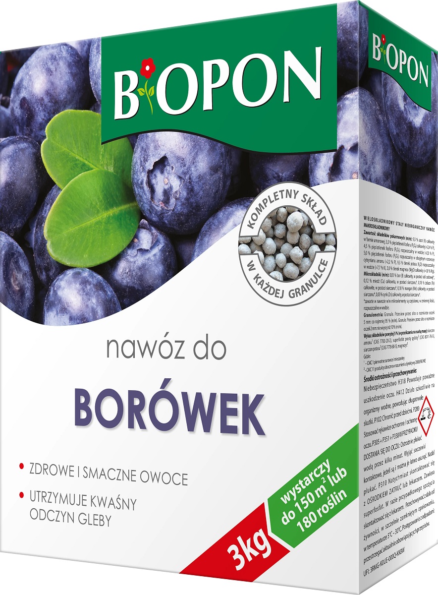 Bopon granulowany nawóz do borówek BiOPON 3kg