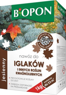 Bopon granulowany jesienny nawóz do iglaków BiOPON 1kg