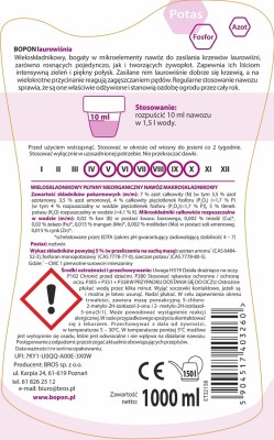 Bopon nawóz w płynie do laurowiśni BiOPON 1l